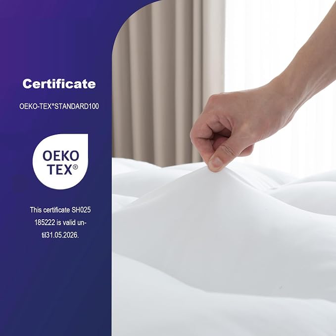 Memory Foam Mattress Topper Full, 1700 GSM Gel Foam for Back Pain Relief