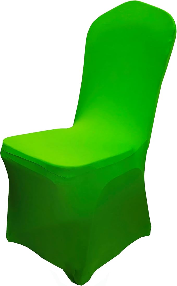 Spandex Dining Chair Cover Covers Slipcovers for Wedding Banquet (Green)