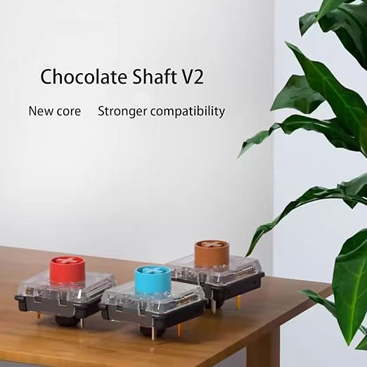 Kailh Choc V2 Low Profile Switch Red Linear, 4-Pin 50gf RGB SMD Gaming Mechanical Keyboard Switch (Choc Red 45pcs)