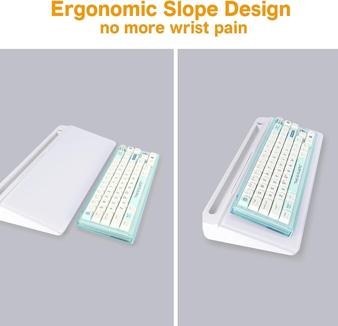 Small Glass Desktop Whiteboard Dry Erase Board, Desk Board Buddy Computer Keyboard Stand to-do List Memo Notepad White Organizers with 2 Markers, 1 Eraser for Office, Home, School Supplies
