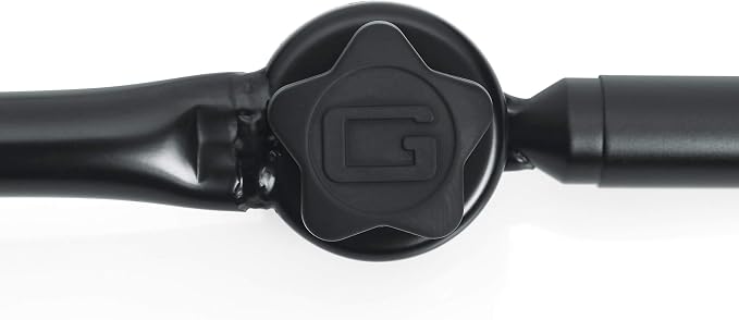 Gator Frameworks Adjustable Angled Mini Boom Arm with Interlocking Design, 9" Boom Arm (GFW-MIC-CLMPBM9)