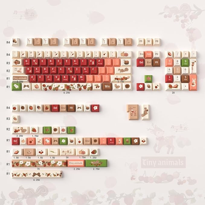 Sumgsn 152 Keys Red Keycaps PBT Dye Sub Cherry Profile Keycaps Set with Storage Box Compatible with 61/64/87/104/108 Cherry Mx Switches Mechanical Keyboard