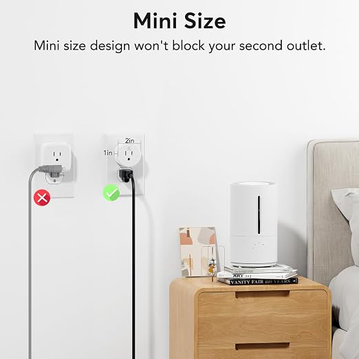 EIGHTREE Smart Plug, Smart Home WiFi Outlet Compatible with Alexa & Google Home, Smart Socket with Remote Control & Timer Function, 2.4GHz WiFi Only