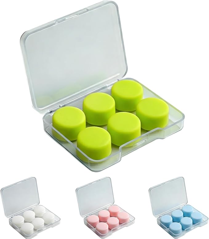 AITOLY Moldable Silicone Ear Plugs for Sleeping, Soft Reusable Noise Reduction Earplugs for Snoring, Side Sleepers, Small Ears, Swimming and Travel