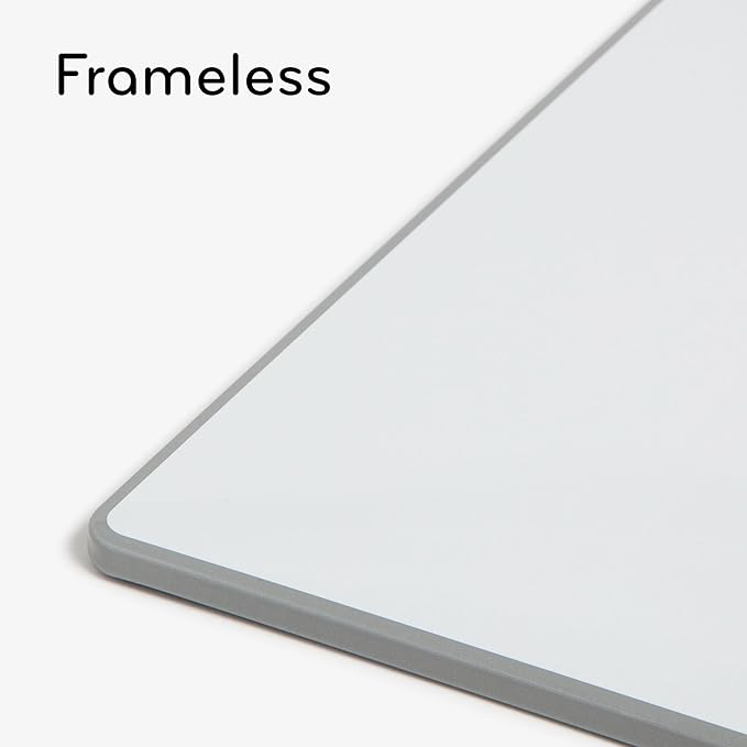 U Brands Magnetic Dry Erase Board White Board Value Pack, 6" x 11", Frameless, Includes 3 Magnetic Markers