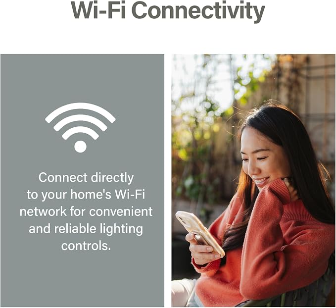 Legrand Radiant® Wi-Fi Matter Smart LED Dimmer, Effortless Setup, Enhanced Compatibility with Apple HomeKit, Google Home, Alexa & SmartThings, Easy Wi-Fi Connectivity with Matter, Pack of 1