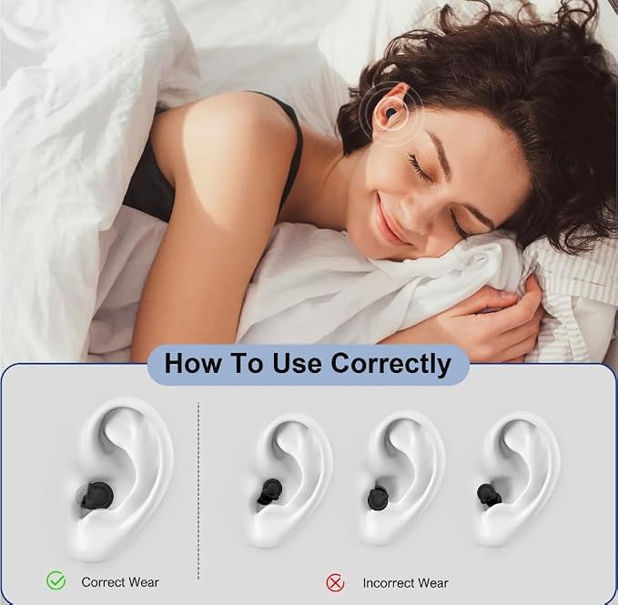 Ear Plugs for Sleeping Noise Reduction, Noise Cancelling, Hearing Protection Ear Plugs for Sleep, snoring, Study, Super Soft with 8 Ear Tips in XS/S/M/L (Green, One Size)
