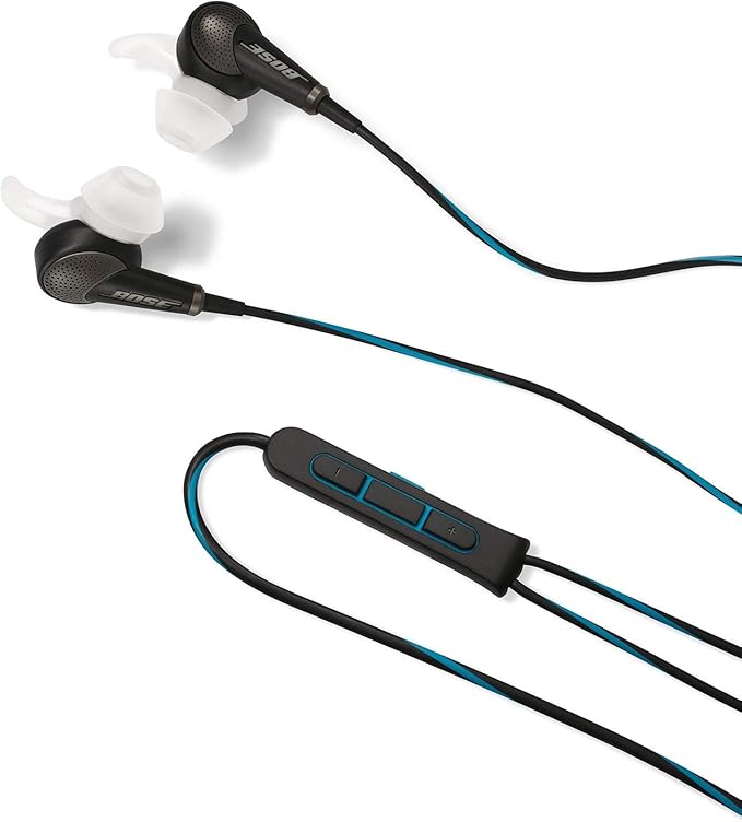 Bose QuietComfort 20 Acoustic Noise Cancelling Headphones, Compatible with Apple Devices, Black (Renewed)