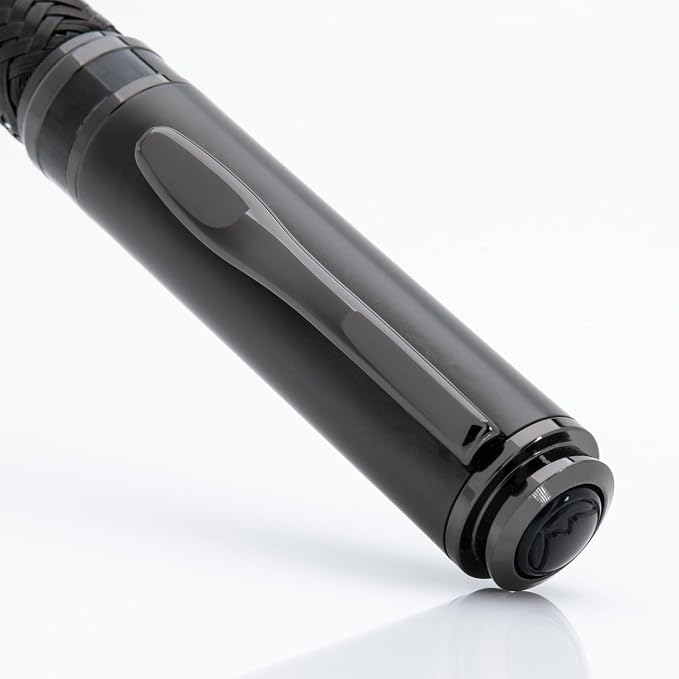 Monteverde Innova Formula M Fountain Pen, Black - Broad Nib, Durable PVD Coating, Refillable, JoWo Stainless Steel Nib, Premium Gift Box