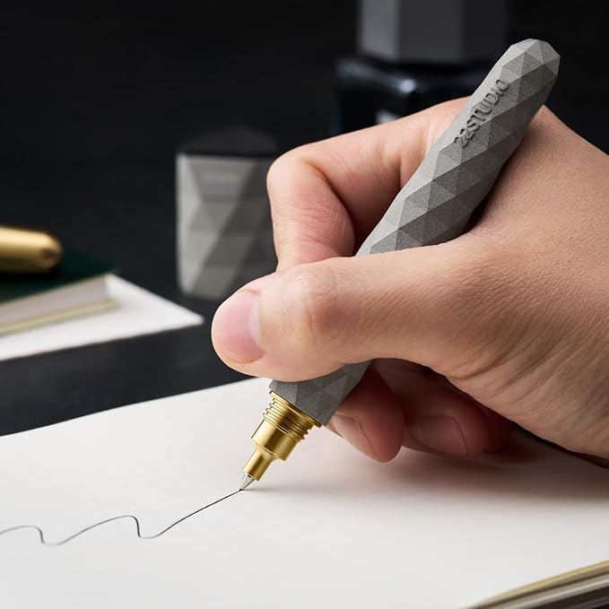 22STUDIO Polygon Rollerball Pens | Luxury Smooth Writing Pen | Unique Design for Professionals & Collectors | Premium Office Stationery | Gift for Executives & Writers (Dune)