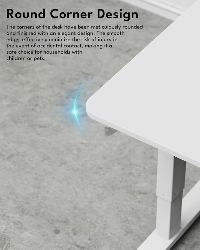 Small Electric Standing Desk, Gaming Desk, 31.5x24 Inch, White | Height Adjustable Computer Desk with Smart Controller, Sit and Stand Up Table for Home, Office, Work, Study, Writing
