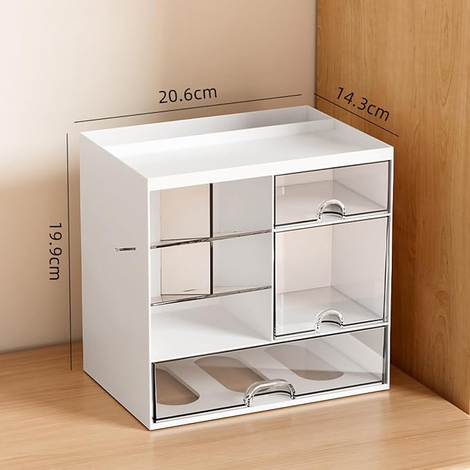 Desk Organizers with Drawers Pen Holders Multifunctional Desktop Organizers Makeup Organizers Office School Supplies