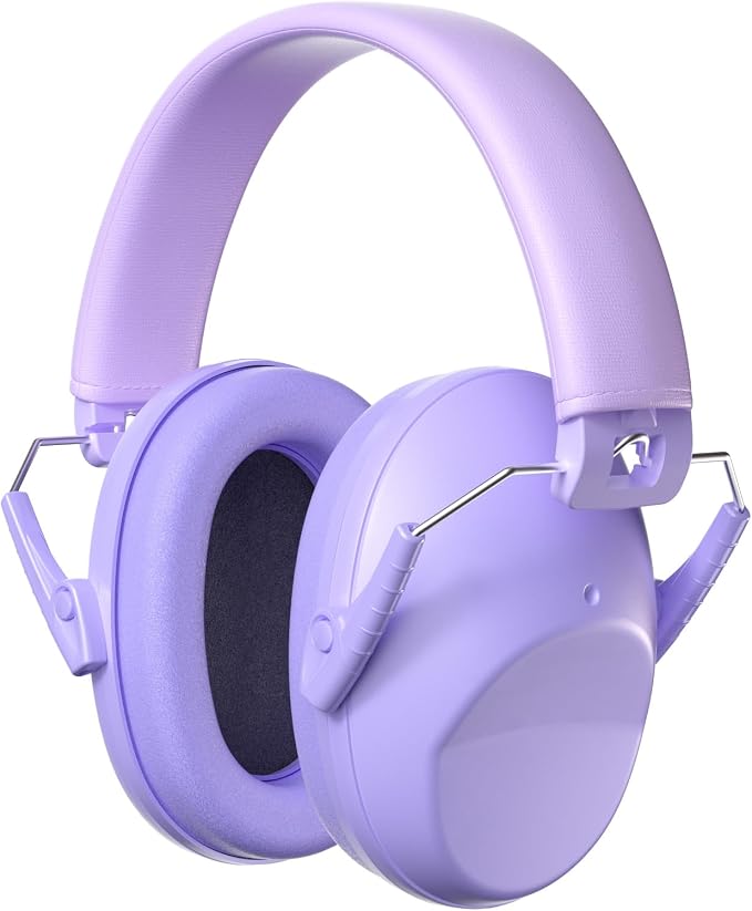 ProCase Kids Noise Cancelling Headphones, Kids Ear Protection Monster Jam Truck, Fireworks Hearing Protection Noise Reduction, Noise Canceling Earmuffs for Sensory Autism Toddler Children -LightPurple
