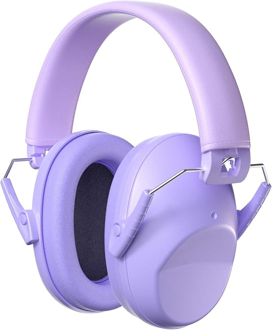 ProCase Kids Noise Cancelling Headphones, Kids Ear Protection Monster Jam Truck, Fireworks Hearing Protection Noise Reduction, Noise Canceling Earmuffs for Sensory Autism Toddler Children -LightPurple