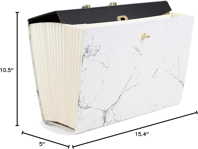 U Brands Fashion Expanding File Folder, Legal Size, 19 Pocket