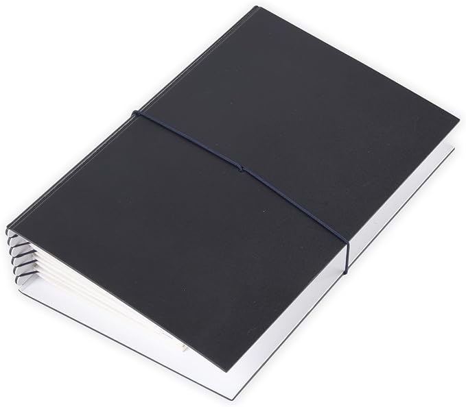 Travelers Notebook Insert Folder with 10 Elastic Bands,File Folder Can Holds 10 Regular TN Journal Notebooks for Storage Organizer