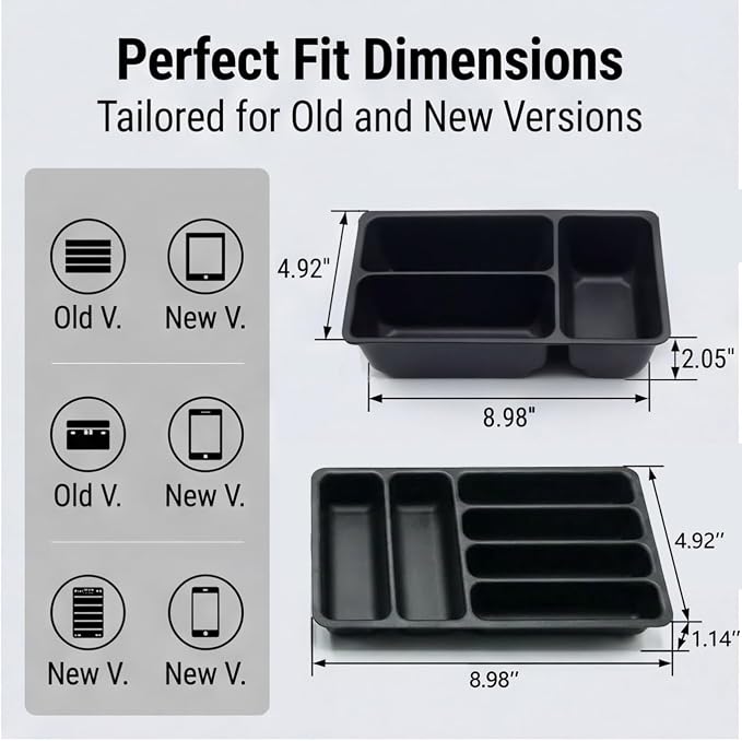 3 Pcs Tool Box Organizer Tray Divider Set for Kobalt Mini 3-Drawer ToolBox – Compatible with Both Old & New Version,Tool Desk Drawer Organization, Toolbox Accessories&Organizer.