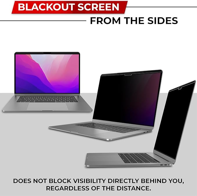 Magnetic Privacy Screen for MacBook Air 13 Inch (2018, 2019, 2020, 2021, M1) Patented Removable Laptop Privacy Filter Shield and Protector