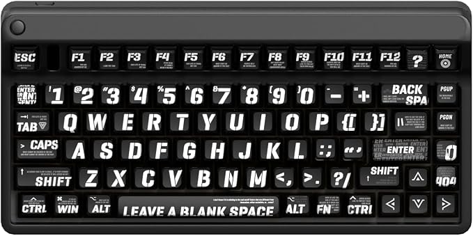 PBT Pudding Keycaps, Raving Theme Keycaps, 120 Keys Sublimation Keycap Set, ASA Profile Custom Keycaps for Cherry Gateron MX Switch Mechanical Keyboard（Black）