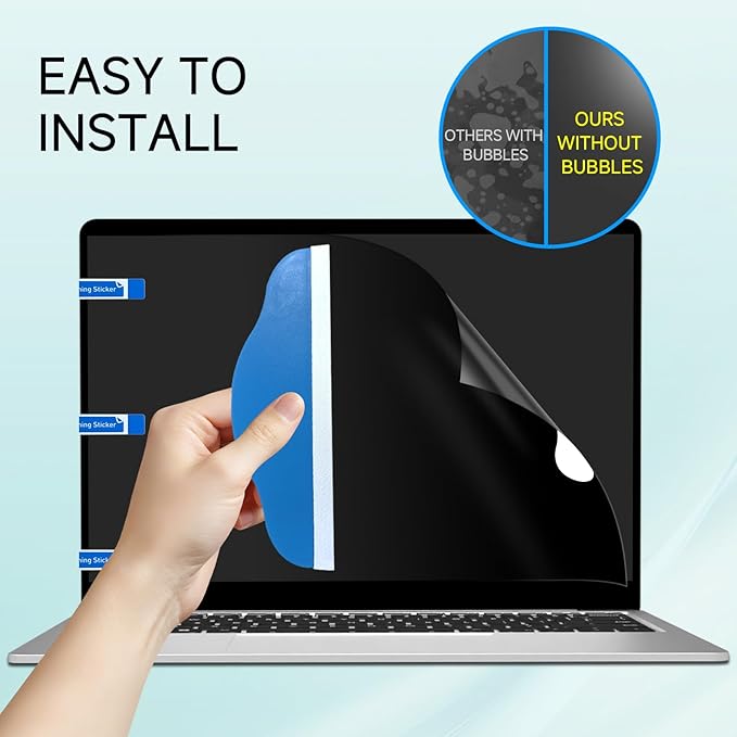360°Privacy Screen for Microsoft Surface Laptop 7 15 inch (Model:2037 2108), Surface Laptop Privacy Film Filter All Round Anti Peeping Blue light Glare Screen Protector with Webcam Cover