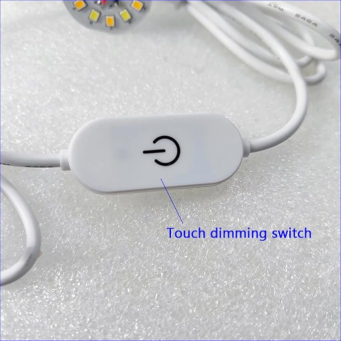 LED Chip Bulb DC5V 1.5m USB Line Dimming Controller for Camper Light Bulb, Home Reading Led Lamp Kit