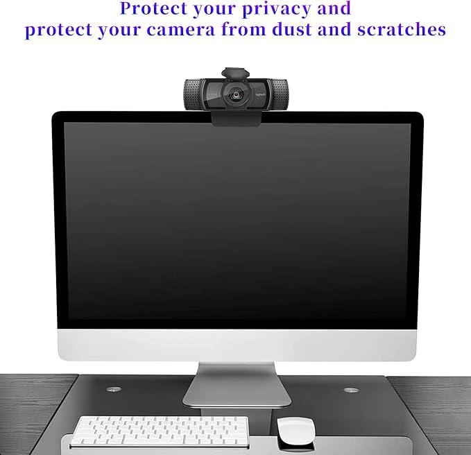 3 Pack Knomix Universal Webcam Cover Desktop Computer External Webcam Lens Cover Shutter Cap Hood, Streaming Web Camera Privacy Cover Clip for Logitech HD Pro Webcam C270/C615/C920/C930e/C922X etc.
