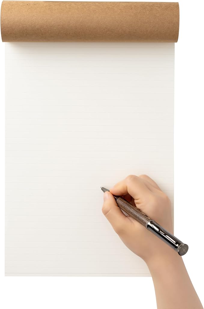 Wanderings A4 Lined Refill Notepad for Padfolio - Portfolio Writing Pad with Easy-Tear Line, 30 Sheets, 125 GSM Refill Paper, 8.2" x 11.7" (21 x 30 cm)