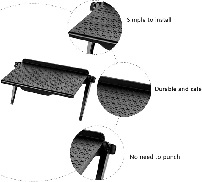 Multifunctional Desktop Storage Rack and Computer Screen Elevated Shelf, Plastic Monitor Stand with Tv Top Shelf for Home Office Organization and Workspace Accessories