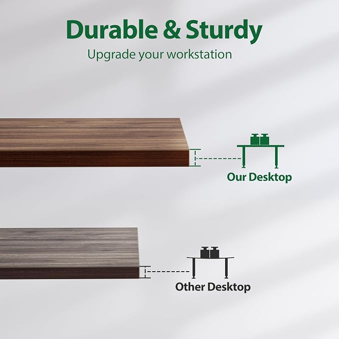 Agilestic Electric Standing Desk, 71 x 31.5 Inches Height Adjustable Desk, Sit Stand up for Work Office Home, Ergonomic Rising Computer Table with Memory Preset, Dark Walnut