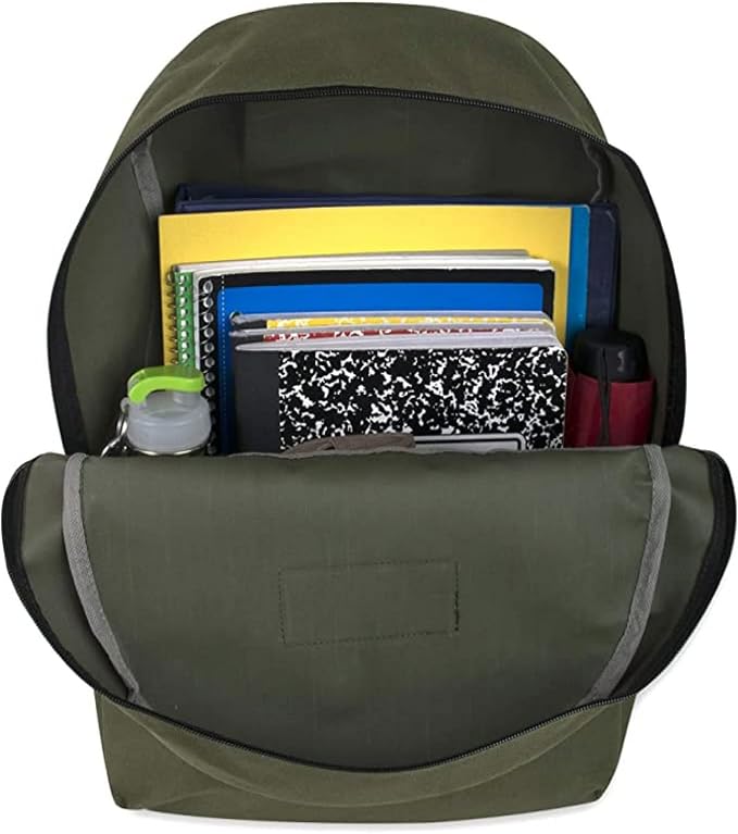 Trail maker Backpack with School Supplies for Kids - 20 Piece Back to School Supplies with 17" Backpack (Green Pack)