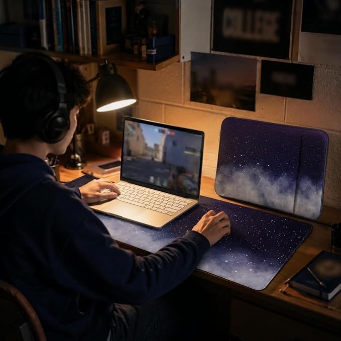Laptop Sleeve Case for MacBook Neo/Air/Pro 13 inches A18/M5/M4/M3/M2/M1 Chip 2026-2020 A3404 A3449 A3240 with 2 Pockets Tablet Bag Accessories (Starry Sky)
