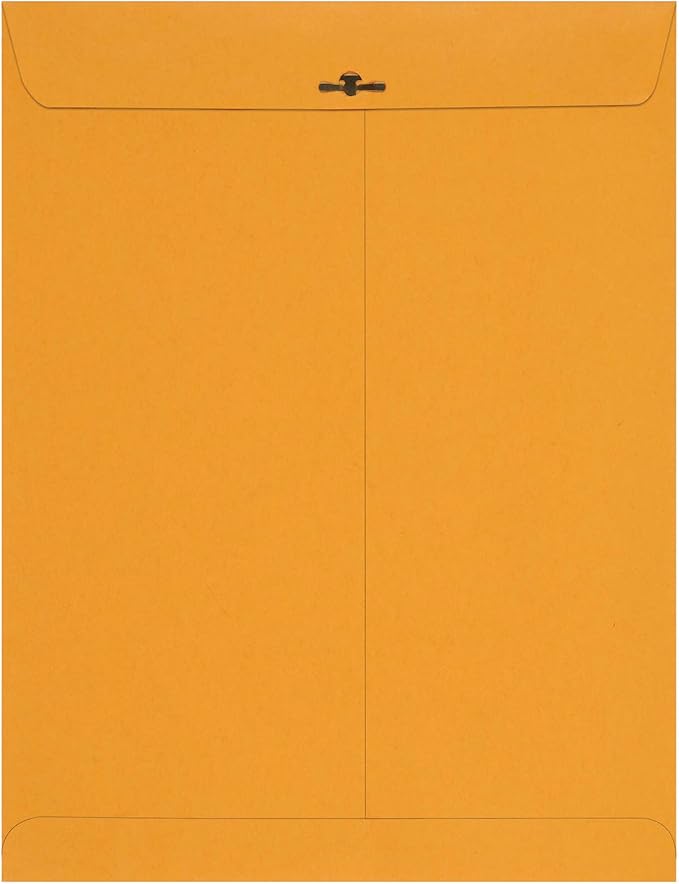 Amazon Basics Clasp Kraft Envelopes for Documents, Gummed Mailing, 10" x 13", 200-Pack