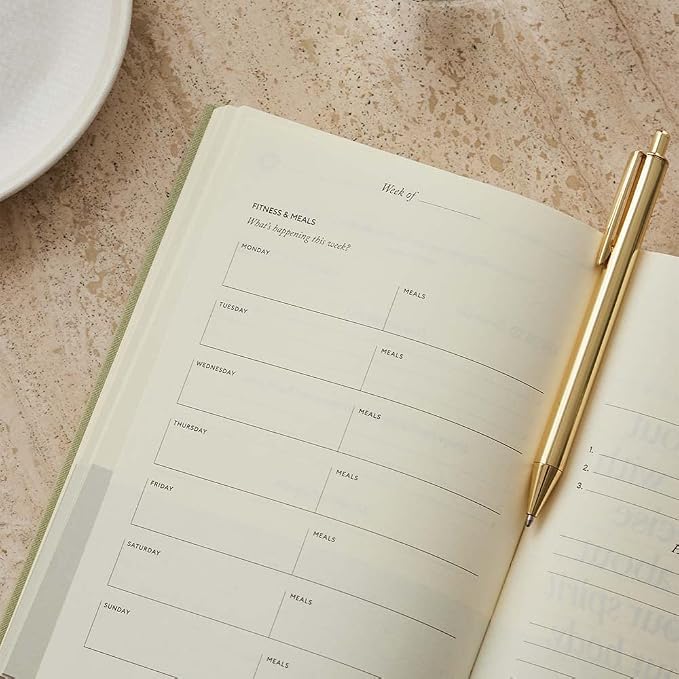 Intelligent Change Five Minute Journal Health & Fitness Edition for Women & Men, Wellness Log Book Planner with Habit Tracker, Water Intake, Daily Gratitude, Affirmations Prompts