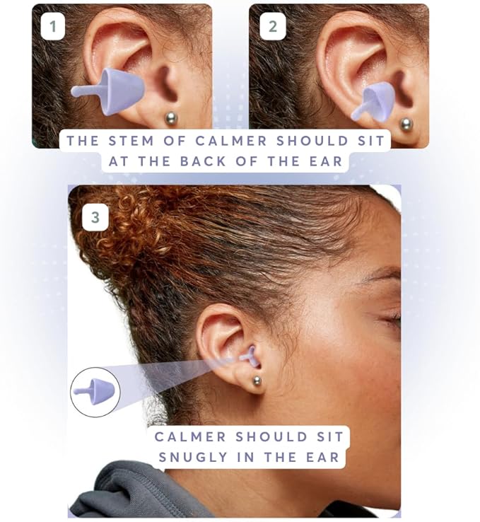 Flare Audio Calmer | Noise Reducing Ear Plugs Alternative | Silicone Reusable Ear Plugs for Noise Sensitivity, Focus and Travel | Ear Plugs for Noise Reduction (Standard, Light Medium)