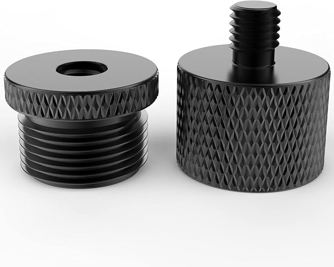 Donuts Mic Stand Adapter 5/8 to 1/4 and 1/4 to 5/8 Screw Thread Adapter Microphone to Tripod Adapter