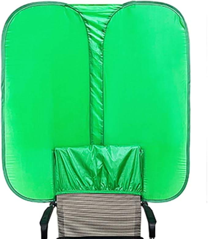 Streaming Green Screen Chair | Reversible Photography Backdrop, Portable Soft Fabric, Compact Foldable Sheet | Perfect Webcam Video Setup, Live Broadcast, Streaming, Video Conferencing, Content