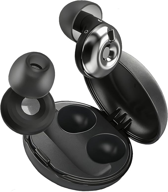 Adjustable Ear Plugs, 3-Mode Noise Reduction for Concerts, Festivals, Focus & Travel | Up to 32dB High-Fidelity Hearing Protection with 4 Pairs of Silicone Tips, Reusable Earplugs