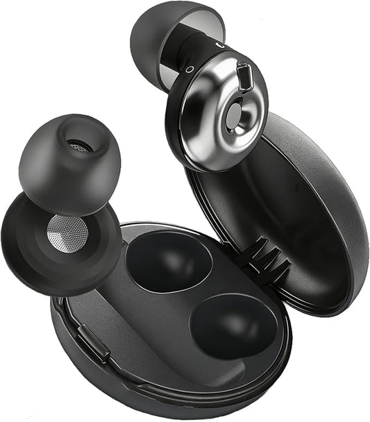 Adjustable Ear Plugs, 3-Mode Noise Reduction for Concerts, Festivals, Focus & Travel | Up to 32dB High-Fidelity Hearing Protection with 4 Pairs of Silicone Tips, Reusable Earplugs