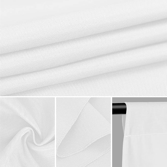 CPLIRIS 10x12ft White Backdrop Photography Photo Shooting Background with Matt Surface for Protrait Photoshoot or Party Decoration