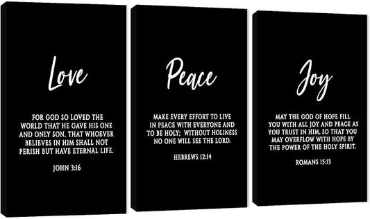 Office Wall Art-3 Panel Motivational Wall Art: Inspirational Quotes Canvas Art for Home Office, Positive Quote Poster Frame, 20'x30'x3Pcs