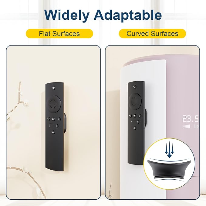 Magnetic Silicone Remote Control Holder Wall Mount for TV Fan 6 Pack | Upgraded Silicone Remote Caddy, Self-Adhesive Wall Mount, Remotes Control Organizer Storage, Air Conditioner Remote Holder
