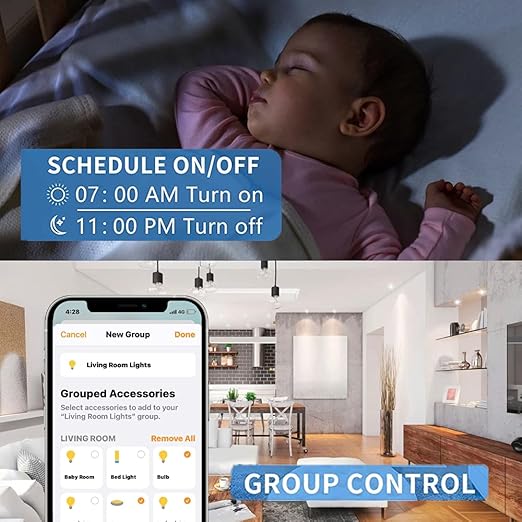WiFi Smart Plug Outlet Compatible with Alexa,Google Assistant,App and Voice Control,No Required Hub,UK (16A), White