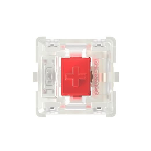 CHERRY MX2A RGB RED Switch Kit, 36 Mechanical Keyboard Switches, Ideal for DIY, Hot Swap or Gaming Keyboard, Linear Switch with No Click, Smooth & Direct