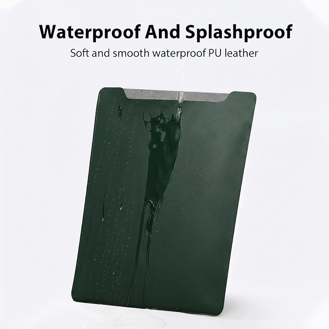 13Inch Laptop Sleeve Case Compatible with MacBook Air 13 M3 M2 M1 / MacBook Pro 13Inch, MacBook Neo Case, Surface Pro 12-3,iPad Pro/Air 13 Dell HP ASUS(Green)