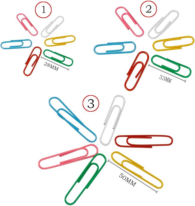 Magnetic Paper Clip Holder for Desk, Office Organizer with 160 Pcs Clips | Strong Magnetic Base Securely Holds Paperclips Fits Any Desk Home Office with 160 Pieces Assorted Size and Colors Paper Clips