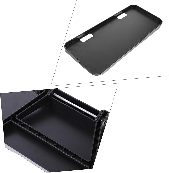 Happyyami Monitor Top Storage Bracket Non- Tv and Computer Rack for Organized Office and Home Use Easy Installation Legs Black