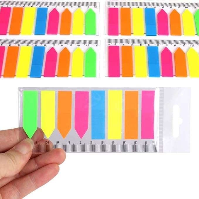 80Pcs/Set Bookmark Stationery Index Flags Office Supplies Tab Strip Label Paster Sticker Loose-Leaf Memo Pad Sticky Notes(4)