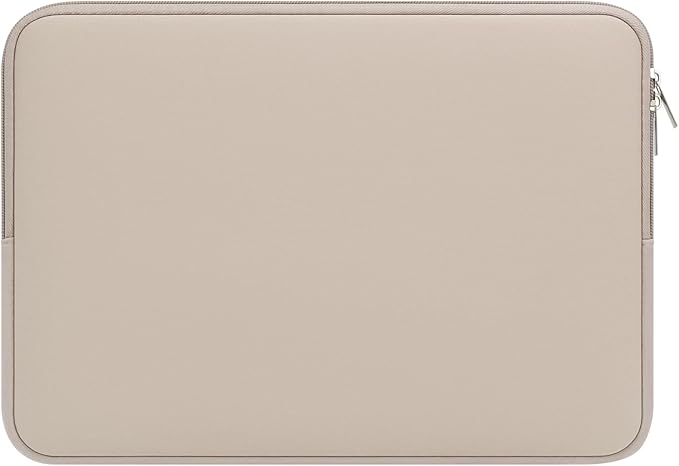 RAINYEAR 14 Inch Laptop Sleeve Case Protective Soft Padded Zipper Cover Carrying Computer Bag Compatible with 14" Notebook Chromebook Tablet Ultrabook (Khaki)