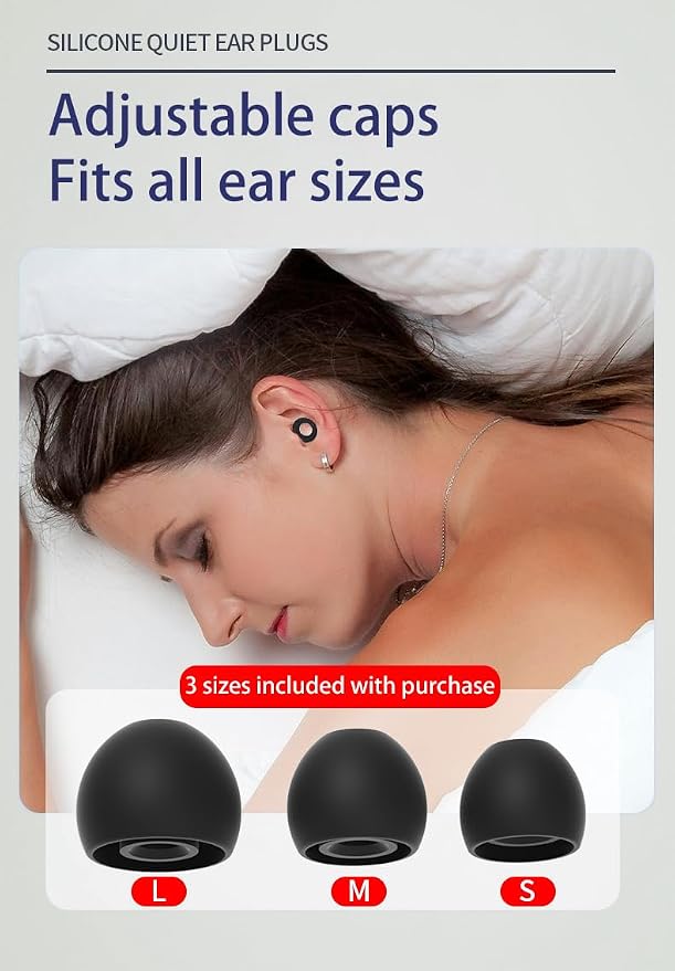 6 Pairs Soft Silicone Earplugs Reusable Noise-Reducing for Concerts, Sleep, Focus, Travel, Adjustable Size 28dB (SNR) Noise Reduction Mixed