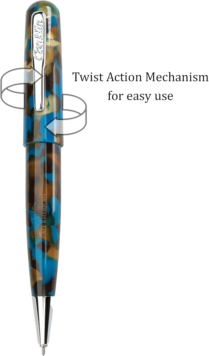 Conklin All American Gel Pen Southwest Turquoise | Luxury Gel Pen with Refillable Ink | Vibrant Design, Smooth Writing, Premium Quality